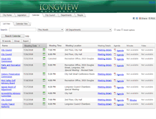 Tablet Screenshot of longview.legistar.com