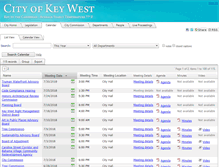Tablet Screenshot of keywest.legistar.com