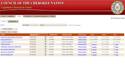 Desktop Screenshot of cherokee.legistar.com