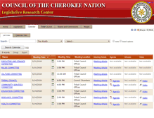 Tablet Screenshot of cherokee.legistar.com