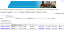 Tablet Screenshot of mwrd.legistar.com